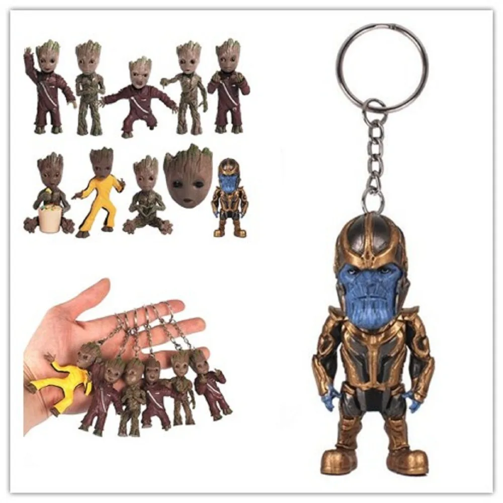 

1Pcs Guardians Of the Galaxy 2 Tree Man Action Figure Doll Toys Anime Q version PVC Figure Collection Model Toys For Childrens
