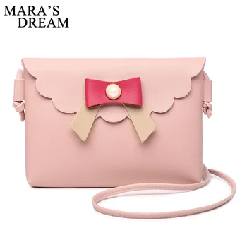 

Mara's Dream PU Leather Small Women Bags Bowknot Women Messenger Bags Handbags Ladies Flap Shoulder Crossbody Bags Clutch Purse