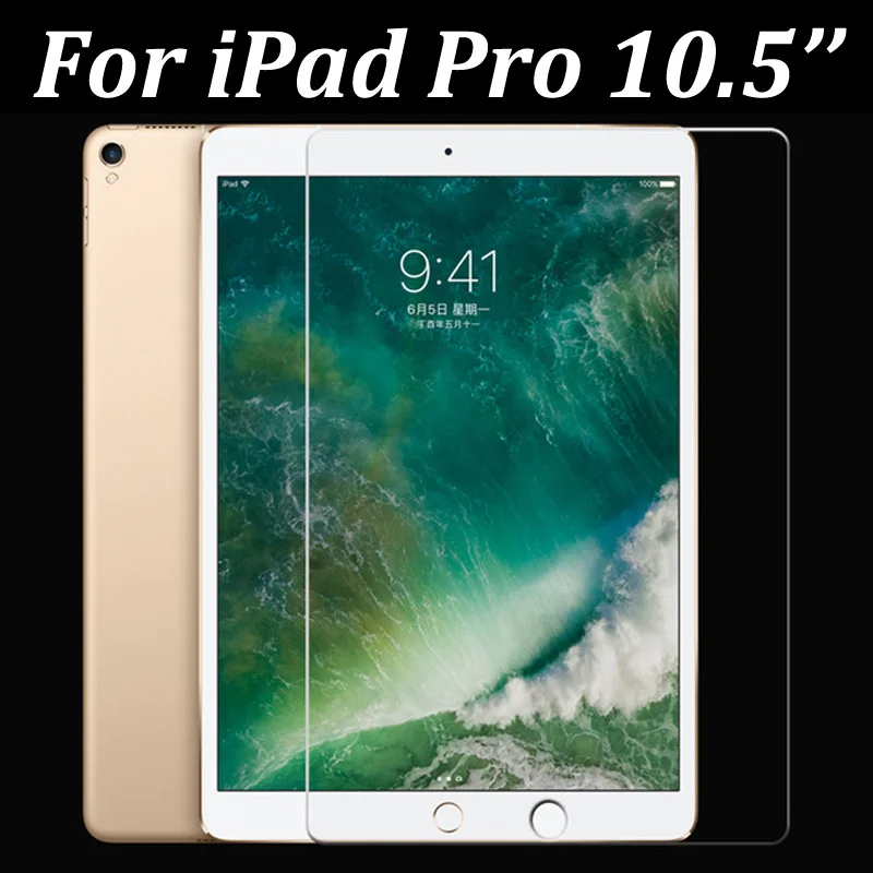 

Tempered glass for iPad pro 10.5 glass protective screen protector for i pad pro10.5 inches protecting glas film 9 h protection