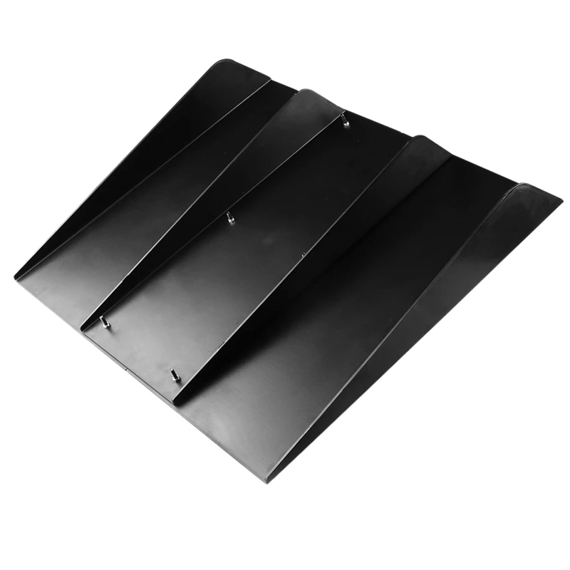

Abs Universal Rear Bumper 4 Fins Diffuser Fin Black Car Back Bumper Spoiler Lip Splitter Car-Styling