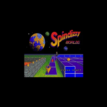 

Spindizzy Worlds 16 bit Big Gray Game Card For NTSC Game Player Drop Shipping