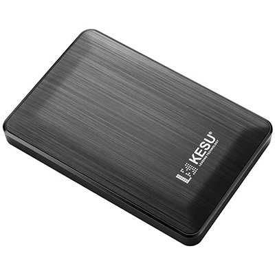 Kesu 1 ТБ usb 3,0 2," внешний жесткий диск 2 ТБ 500G высокий диско внешний HDD usb оригинальное запоминающее устройство usb накопитель 120GB 320G - Цвет: Black