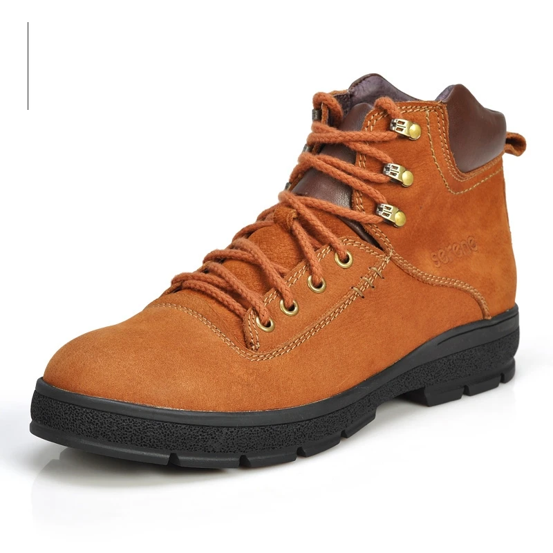 Gran Brown Zapatos Invierno Británico Nieve Estilo Con Cuero Botas Niza Hombres coffee Encaje 2171 Vaca Desierto Nueva Moda De pTgndSq