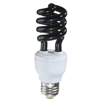 

E27 15/20/30/40W AC 220V 300-400nm Spiral Enegy Saving UV Ultraviolet Fluorescent Black Light CFL Light Bulb Violet Lamps