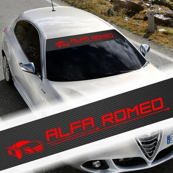 

135x20cm Car Styling Decoration Decals Front Rear Windshield Decal Sticker for ALFA ROMEO Mito 147 159 Giulietta Spider GT