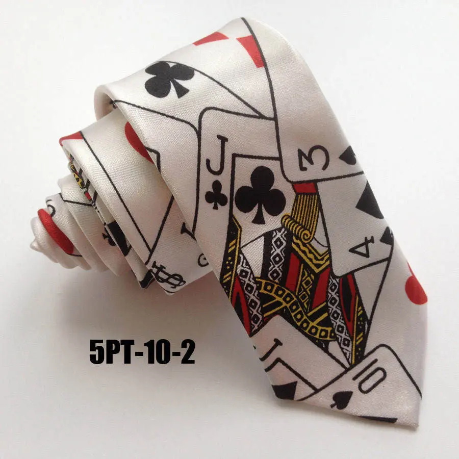 Skat Mode & Beauty Herrenbekleidung Poker Krawatte