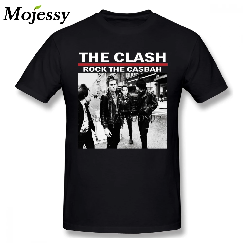 Мужская футболка с принтом Clash Rock большие размеры | одежда