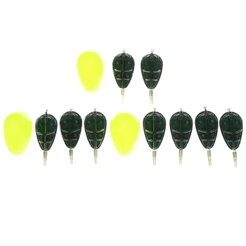

1set Fish Lure Quick Release Mould Fishing Set Carp Terminal Tackle 4 Feeders And 2 Method Moulds 40g 50g Fishing Feeder