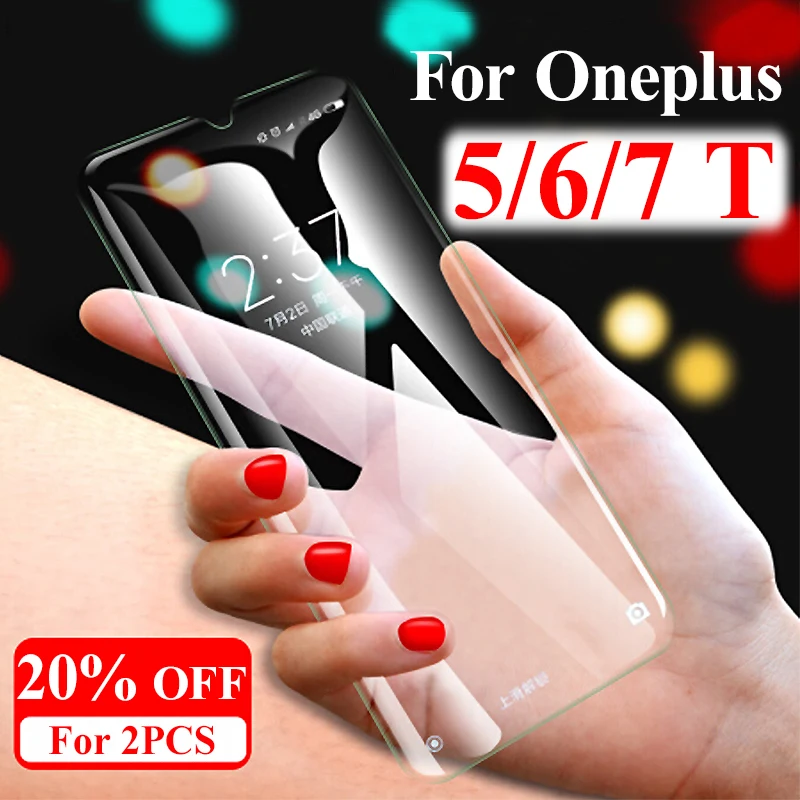 

Screen Protector On The For Oneplus 7 Tempered Glass One Plus 6 6T 5T 5 T Armor Protective 1plus T6 T5 Sheet Tremp Display Case