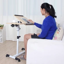 BSDT Life lazy bed notebook comter desk bedside table flat dormitory household mobile lifting and rotating FREE SHIPPING