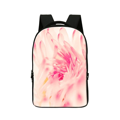 Женская сумка для компьютера, сумка для ноутбука с цветочным принтом, Школьный Рюкзак Для Путешествий, coolege bookbags модная сумка Mochila для девочек - Цвет: Слоновая кость