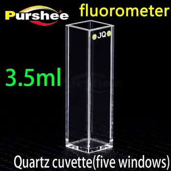 

Quartz fluorescence cuvette with lid(five windows)/10mm