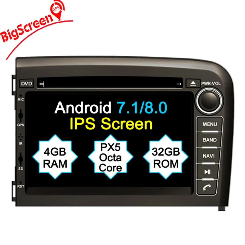 Автомобильный радиоприемник 7 ''Octa Core 4 Гб RAM Android 8 0 Стерео GPS Navi для VOLVO S80 1998 1999