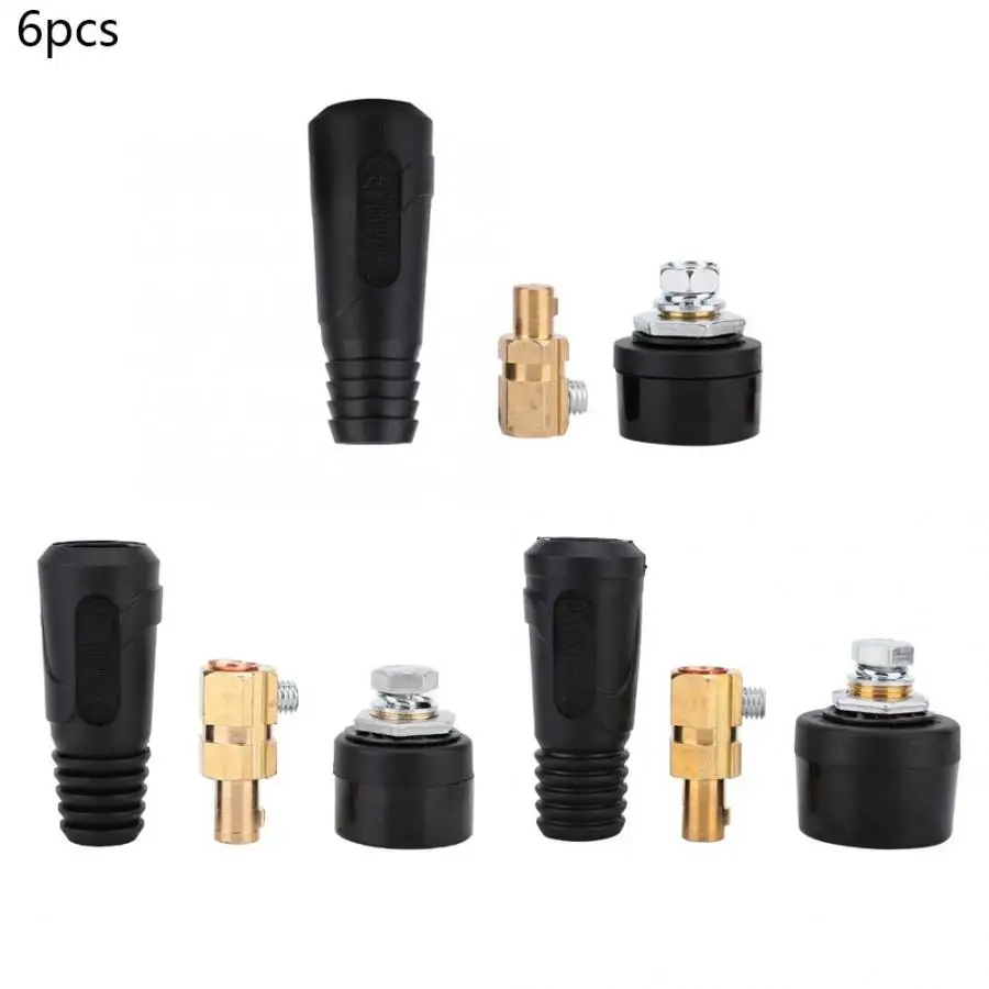 3 Set Copper Euro Style Welding Cable Quick Connector 200-400A Wire led strip connector | Обустройство дома