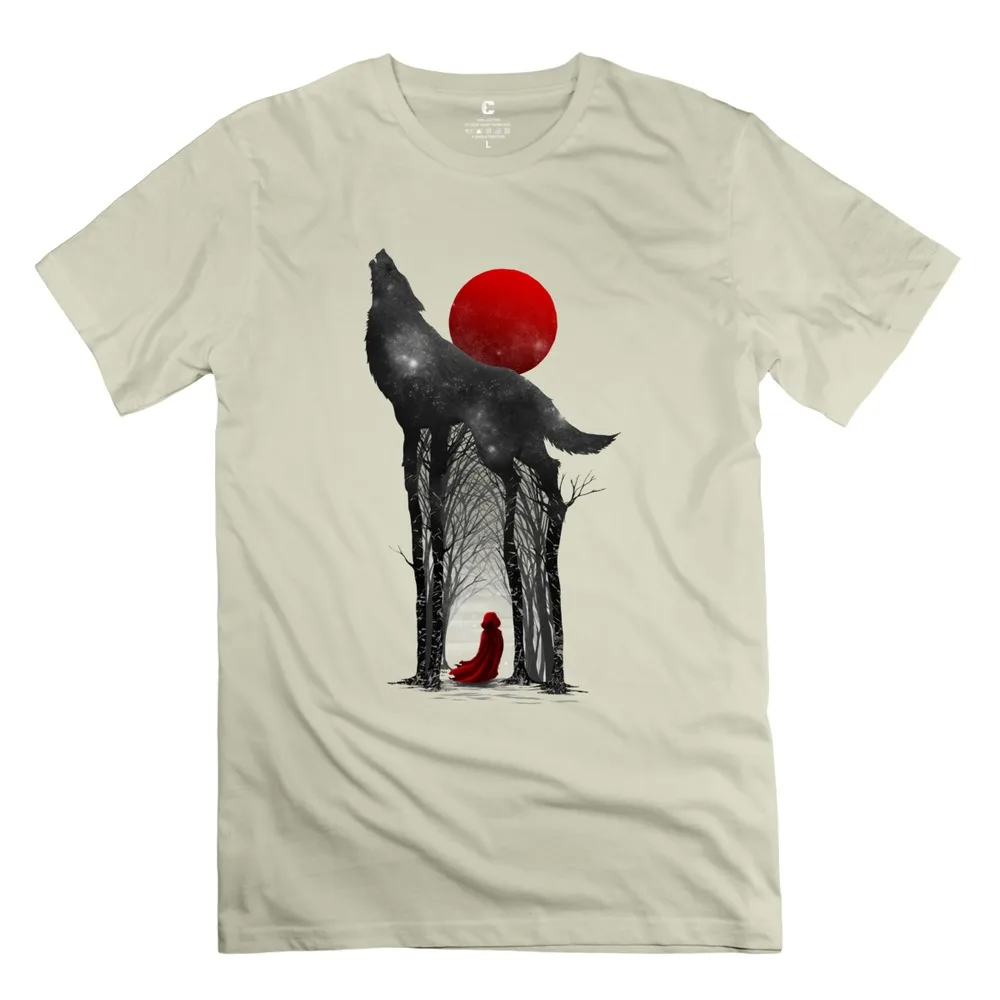 new 2014 little red Riding Hood Wolf boy's t shirt custom your own Short-Sleeve t-shirts men | Мужская одежда