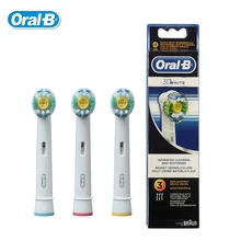 Oral B EB18 3 Brush Heads For Adults Electric Toothbrush 3D White Oral Hygiene Replaceable Heads