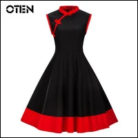 OTEN-Summer-Dresses-2018-plus-size-4XL-Women-Sleeveless-Chinese-Style-Ladies-vintage-red-black-Elegant