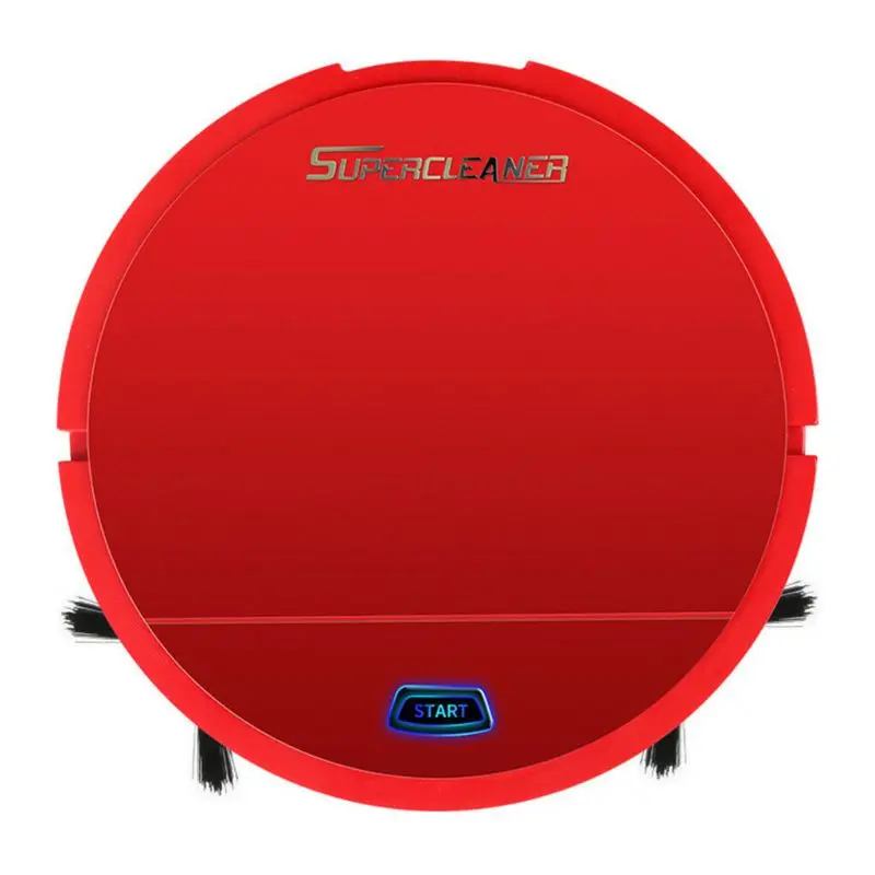 Премиум USB Перезаряжаемый умный автоматический напольная пыль грязи подметания робот вакумный очиститель уборщик робот для домашнего использования в офисе - Комплект: Red