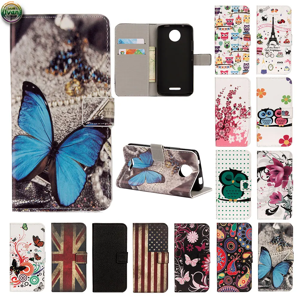 

Wallet Case For Motorola Moto C XT1750 XT1756 XT1758 XT1757 Leather Flip Case Phone Cover For MotoC XT 1750 1756 1758 1757 Bag