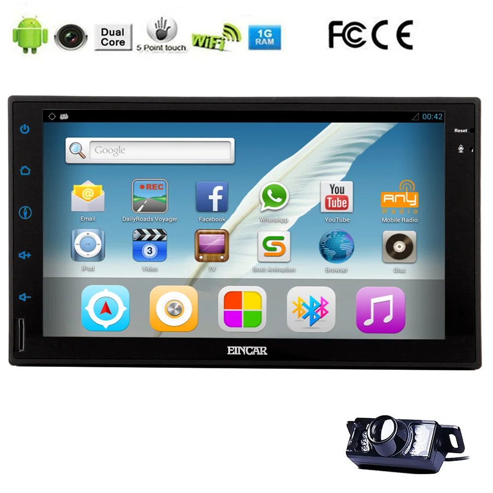 Perfect Android 5.1 Mirror No-DVD Tablet Capacitive EQ Radio 4-Core GPS Map 7" CD System Auto USB 2Din Navigator Car Stereo 11