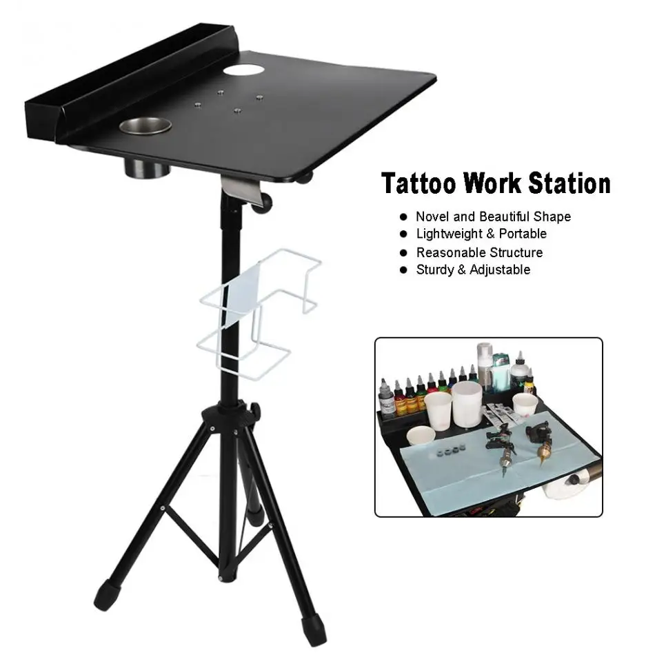 Buy Adjustable Tattoo Work Desk Table Compact Stand