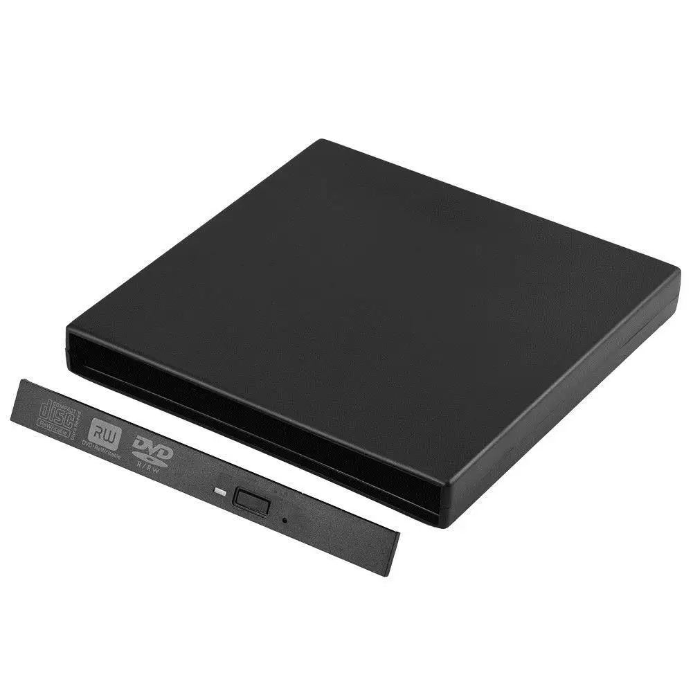 USB 2,0 Тонкий Внешний чехол для 12,7 мм SATA CD DVD горелки оптический привод
