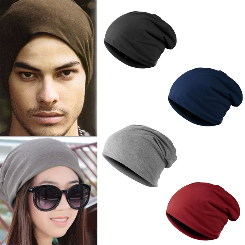2019-Winter-warm-hats-for-women-casual-stacking-knitted-bonnet-caps-men-hats-solid-color-Hip