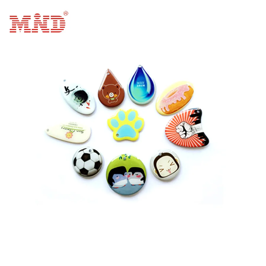 

5pc t5577 rfid Epoxy card 125khz RFID Proximity Epoxy Hang ID Card Keyfobs Access Control cartoon ID Card Rfid Waterproof Tag