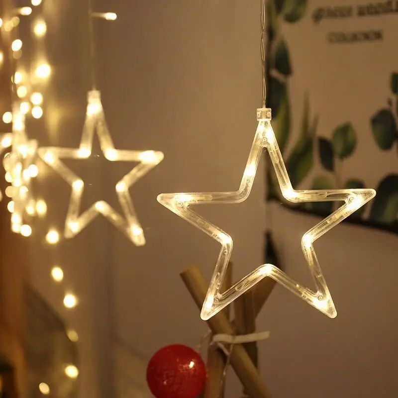 Рождественские украшения для дома, уличная лампа, светодиодная гирлянда, теплый белый Adornos Navidad Natal, вечерние, свадебные, Decoracion Kerst