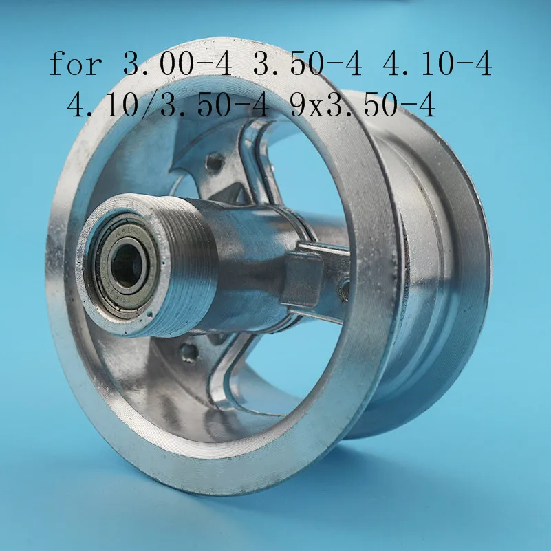4 дюймовые колеса для скутера алюминиевый подшипник ступицы колеса для 3,00-4 3,50-4 4,10-4 4,10/3,50-4 9x3. В переменного тока, 50-4 шины, шины для мини-Quad Dirt Bike ATV багги