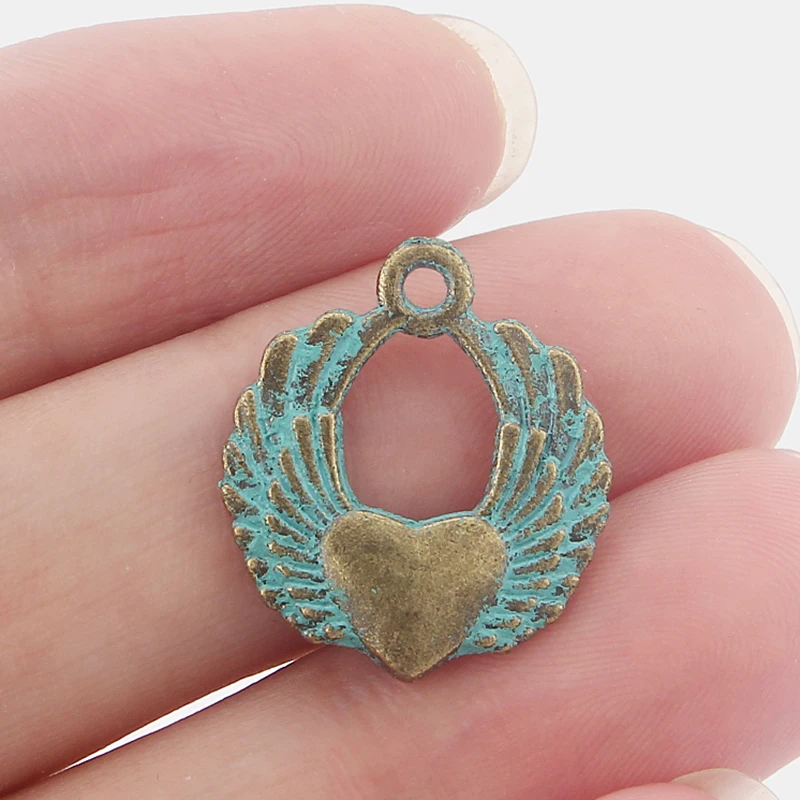 20Pcs Ancient Greek Bronze Seahorse Sea Horse Charms Pendants Jewelry Findings