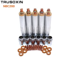 Welding machine parts NBC200 spool gun torch head tube barrel welding tips shield cups gas ring for MIG MAG NBC welding machine free shipping mig mag welding torch spool gun nbc 200 200a without cable for stainless steel and aluminum welding