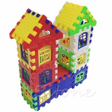 Детская забавная кирпичи жилищное строительство Обучающие Конструкторы набор игрушек для строительства