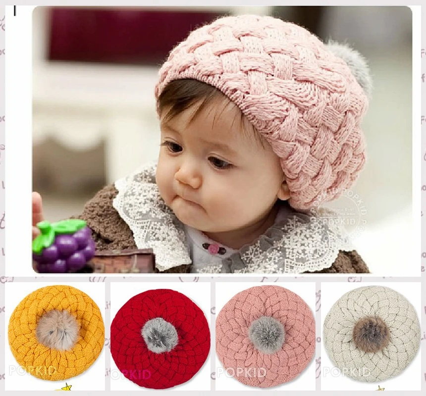 Winter/Spring baby hat, infant kids cap Cotton winter wool cartoon