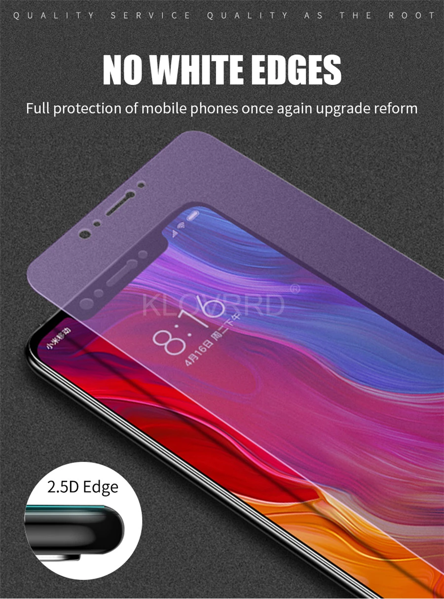 Анти-синее матовое закаленное стекло Ультрафиолетовый матовый экран протектор для Red mi K20 Pro Note 7 Xiaomi mi A3 9T 8 Pro 9 Lite защитная пленка