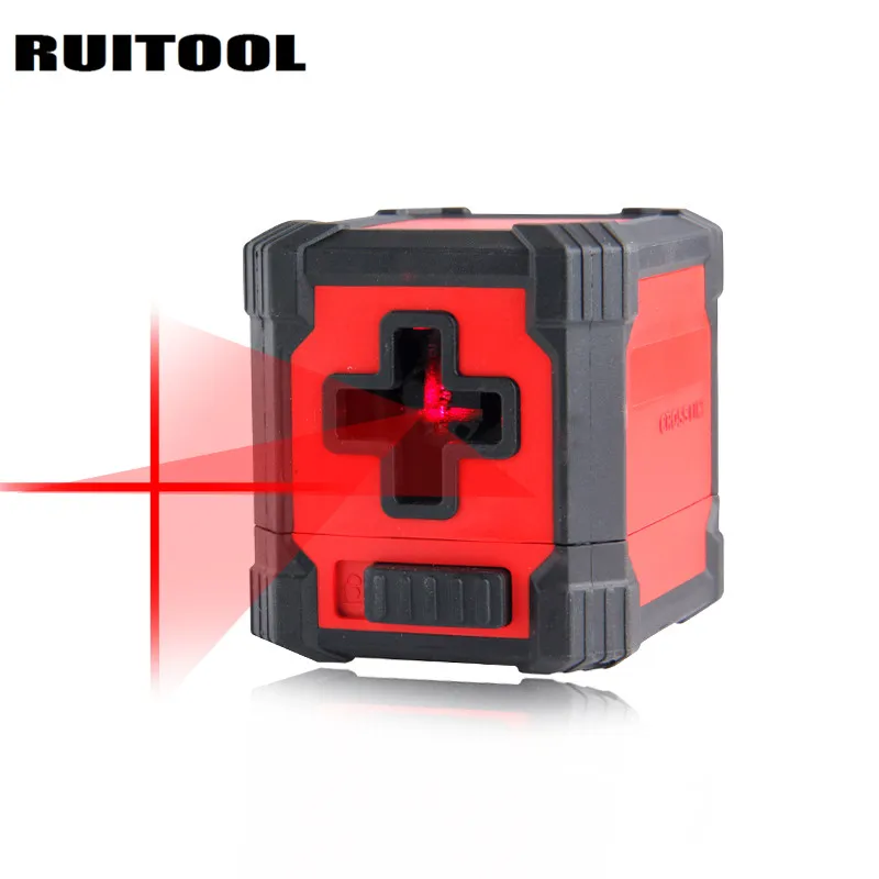 

RUITOOL Mini Laser Level Cross IP54 Automatic Adjustment Laser Guide Horizontal Vertical Shakeproof Outdoor Construction Tools