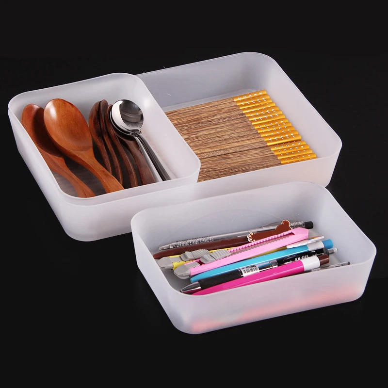 Adjustable Kitchen Drawer Organizer Plastic Box Makeup Organizer Casket Jewelry Box Underwear Organizer Food Container