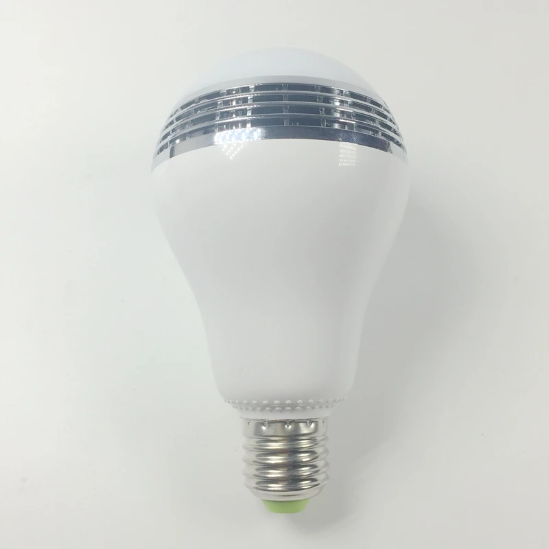 

Smart Wireless bluetooth Speaker Lamp Dimmable E27 LED RGB Light Music Bulb Lamp via WiFi App Control Free Shipping