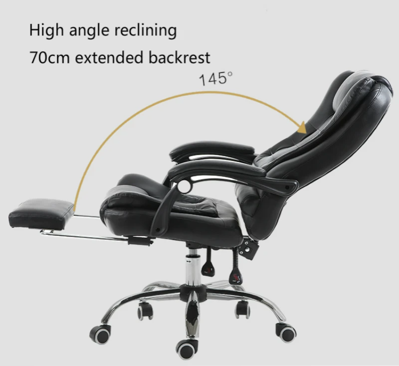 Роскошные офисные стулья для босса ленивый массажный поворотный стул, наклоняющийся, поднимающий вращение стул с подставкой для ног компьютерный стул удобный