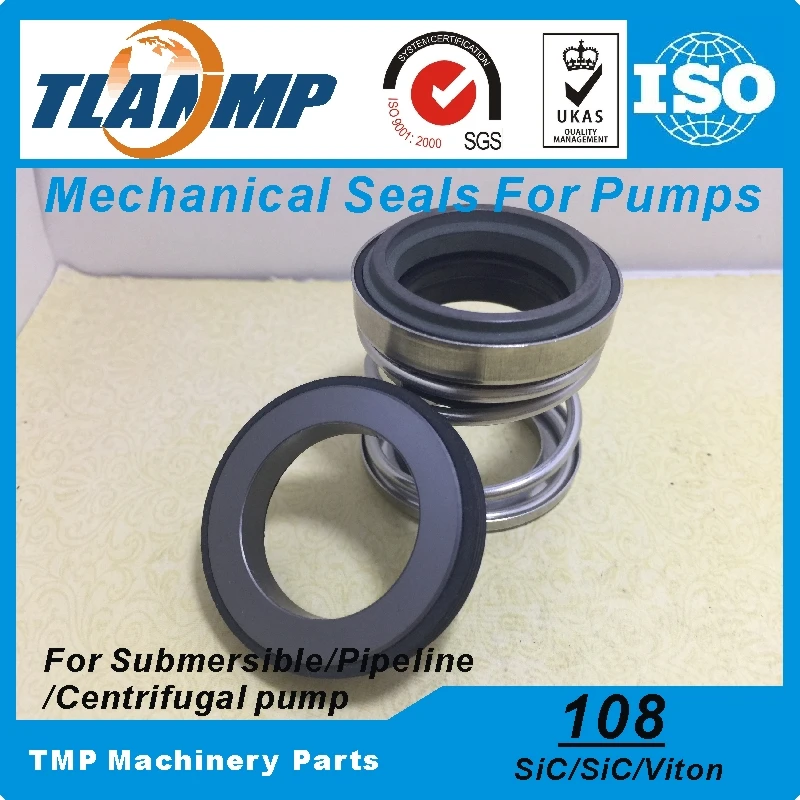 108 28 Mechanical Seals (Material SiC/SiC/Viton) Shaft Size 28mm FKM