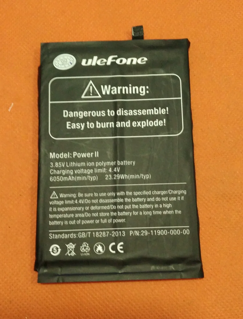 Б/у оригинальный аккумулятор 6050 мАч для Ulefone Power 2 MTK6750T Octa Core 5 &quotFHD | Мобильные