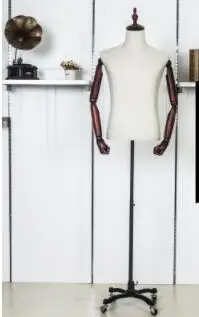 Model props male bust window display rack clothing store male full-body model rack high-grade men's suits fake models.