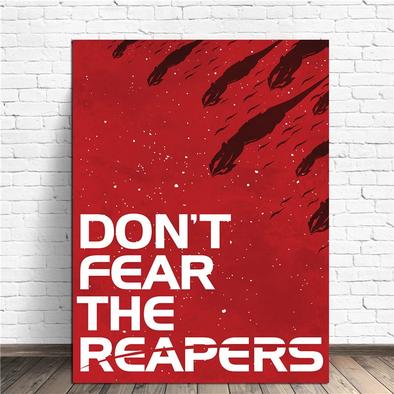 Mass Effect Don't Fear The Reaper холст картина печать спальня домашний декор Современное