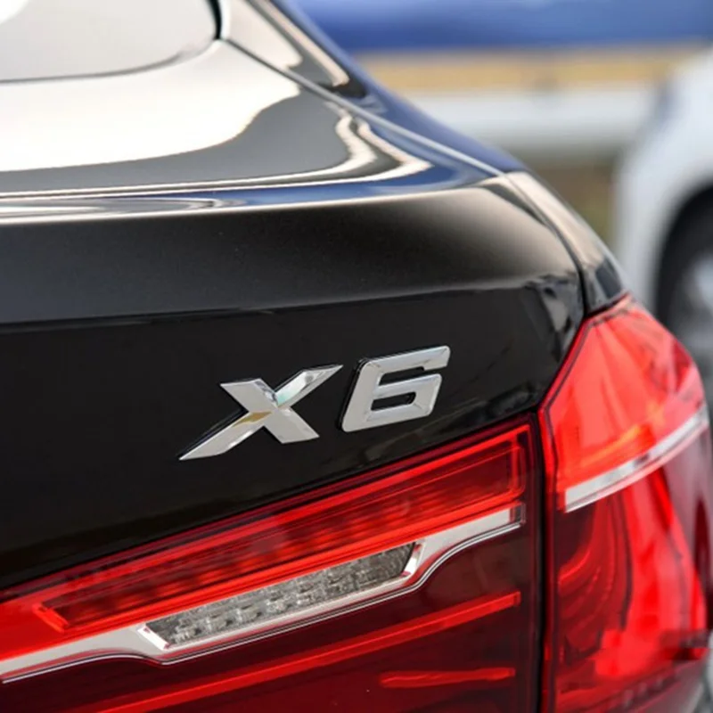

Hot Car Emblem Rear Badge Decal Sticker Letter ABS Durable Compatible BMW X1 X3 X5 X6 GT BX