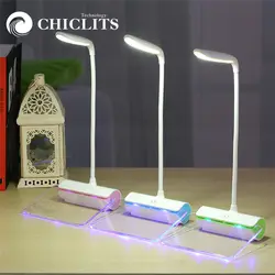 Светодиодный новый LED Настольная лампа Защита глаз USB Перезаряжаемые свет книги с доски для записей датчик касания с регулируемой яркостью