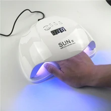 54 Вт Sunx УФ-лампа для ногтей Лечение Гель-лак лампа для светотерапии УФ светодиодный лампа для ногтей Сушилка для ногтей умный выбор времени инфракрасный датчик с ЖК-дисплеем