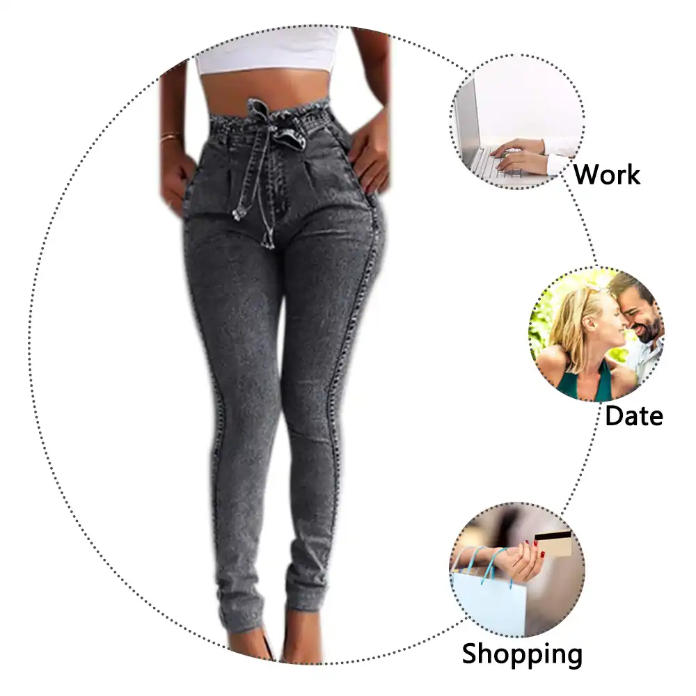 CALOFE 2020, pantalones vaqueros de verano de cintura alta