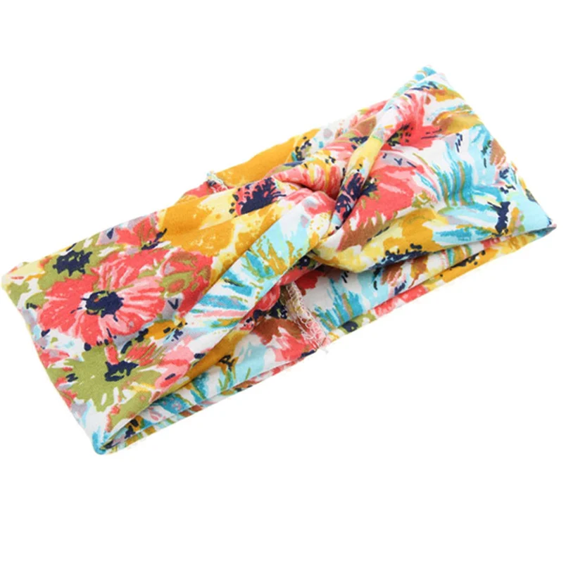 Fashion Ladies Twist Knot Pattern Headband Elastic Head Wrap Turban Hair Band Flower Accessories Hair Band Free Shipping F#K28 (1)