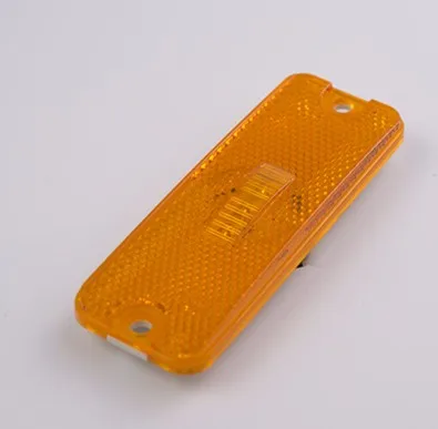 

Free Shipping 12V 4 pieces 4'' amber yellow LED Rectangle Reflector Tail Brake Stop Marker Light Truck Trailer Bus lorry Lamp