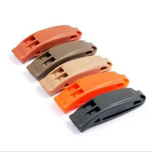 

Outdoor Sports Clear Competition Whistle Airsoft Tactical Military Double-frequency Whistle Emergency Survival Tool 1pc